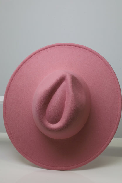 Felt Fedora - Pinch Narrow Crown - Orchid