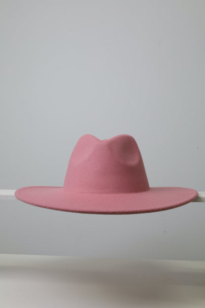 Felt Fedora - Pinch Narrow Crown - Orchid