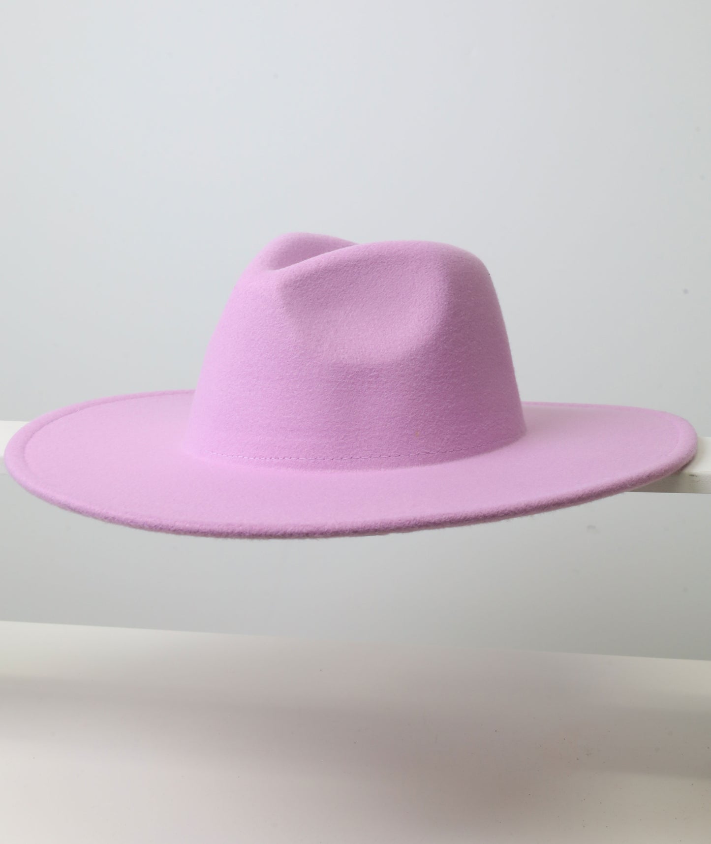 Felt Fedora - Pinch Narrow Crown - Lavender