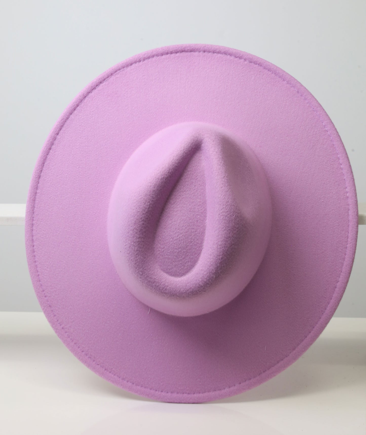 Felt Fedora - Pinch Narrow Crown - Lavender