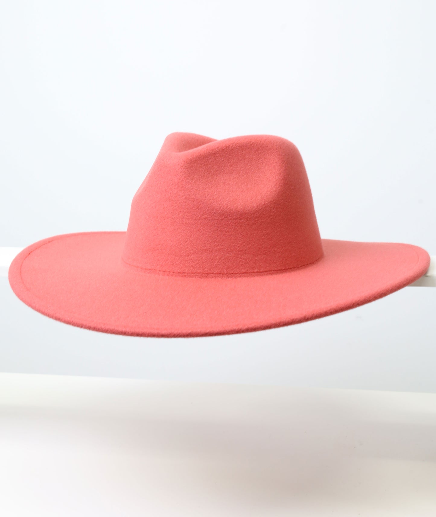 Felt Fedora - Pinch Narrow Crown - Watermelon