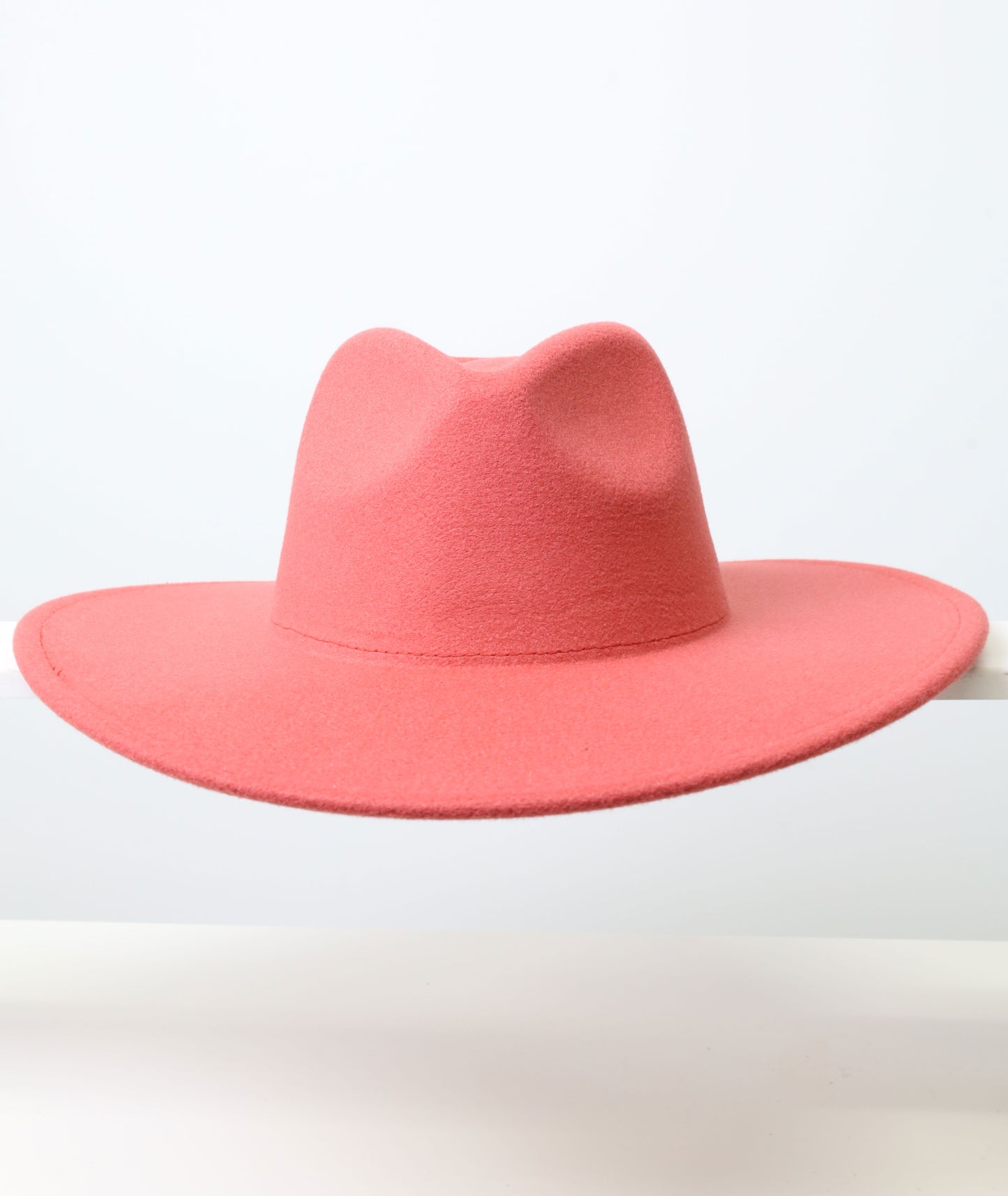 Felt Fedora - Pinch Narrow Crown - Watermelon